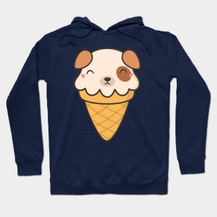 Kawaii Cute Puppy Dog Ice Cream Hoodie